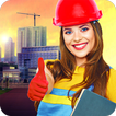 crane construction city road 3 d
