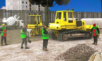 crane construction city road 3 d ảnh chụp màn hình 1