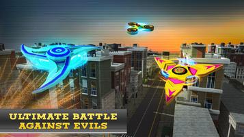 War of Flying Fidget Spinner Monsters 3D Sim screenshot 1