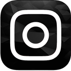 Dark  theme for instagram ไอคอน