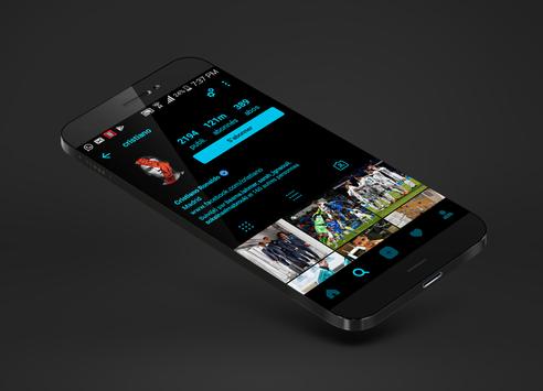 Dark theme for instagram imagem de tela 3