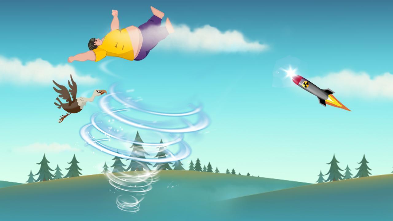 Игра летящий том. Игра с двумя летающими героями. Игра где персонаж летает на облаке. Игра на мобильный крутящийся персонаж летит. Игра где персонаж летает на льдинке.