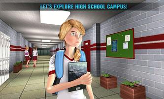 High School Head Girl: Campus Life Simulator capture d'écran 3