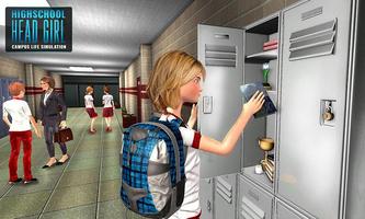High School Head Girl: Campus Life Simulator capture d'écran 2