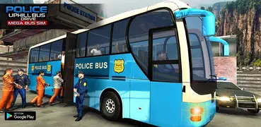 Police Uphill Bus Drive-Mega Bus Simulator