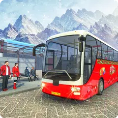 Christmas Bus Downhill Drive: Bus Transport Game