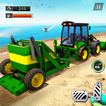 Sand Tractor Beach Cleaner : Free Driving Games