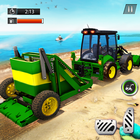 Sand Tractor Beach Cleaner : Free Driving Games icône