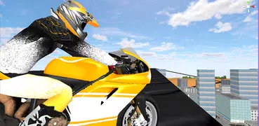 Tricky Stunt Rider - Wheelie City Flying Racing 3D