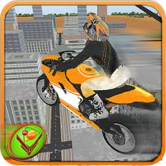 Tricky Stunt Rider - Wheelie City Flying Racing 3D APK download