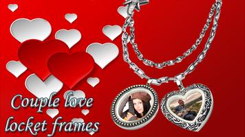 Couple Love Locket Frames ポスター