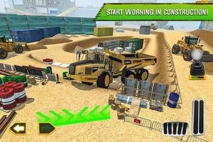 Construction Site Truck Driver پوسٹر