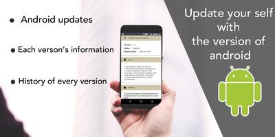 Updates for Android Version Informative Affiche