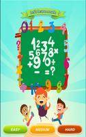 Math Games for Kids - let's learn math Affiche