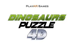 Dinosaurs Puzzle 4D Affiche
