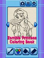 Zombie Princess Coloring Book скриншот 1