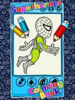 1 Schermata Superheroes Coloring Book