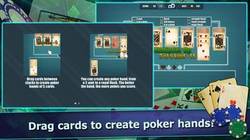 Pokitaire! Poker & Solitaire Beginner Game FREE ภาพหน้าจอ 1
