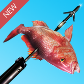 Scuba Vissen: Spearfish 3D-icoon
