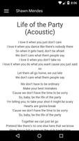Shawn Mendes Lyrics Ekran Görüntüsü 3