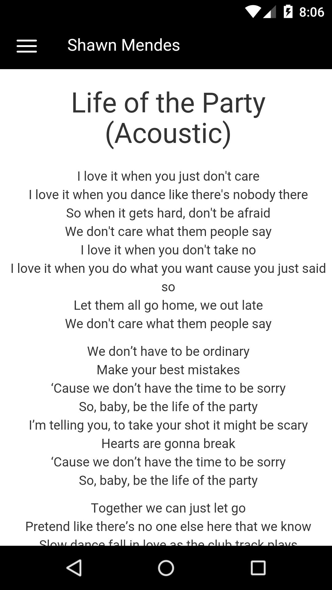 Shawn Mendes Lyrics For Android Apk Download