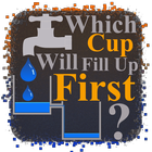 Which Cup fill first Zeichen