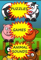 farm games for kids free الملصق