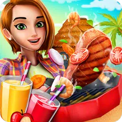 Resort Juice Bar & BBQ Stand : Food Cooking Games APK download