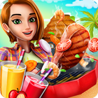 Resort Juice Bar & BBQ Stand : Food Cooking Games icône
