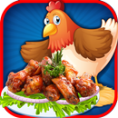 Les ailes de poulet de cuisine fou-cuisine des fri APK