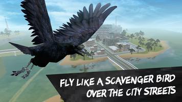 City Bird Crow Simulator 3D पोस्टर