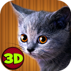 Home Kitten Simulator 3D icône