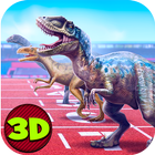 Jurassic Dinosaur Race 3D icône