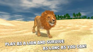 Safari Lion Survival Simulator Affiche