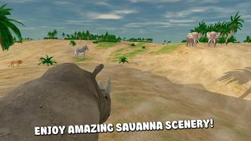 Rhino Survival Simulator 3D capture d'écran 3