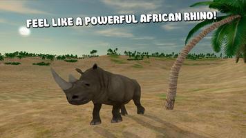 Rhino Survival Simulator 3D Affiche