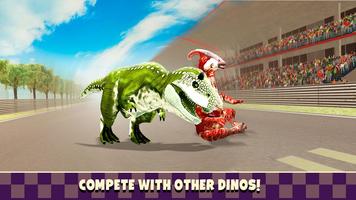 Jurassic Dinosaur T-Rex Race Ekran Görüntüsü 1