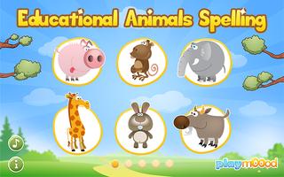 Animals Spelling And Learning poster