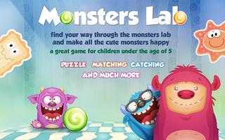Monsters Puzzle Kids Games Affiche