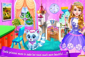 Castle Princess Palace Room Cleanup-Girls Games Affiche