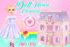 Doll house repair & bathroom cleaning girls games syot layar 1