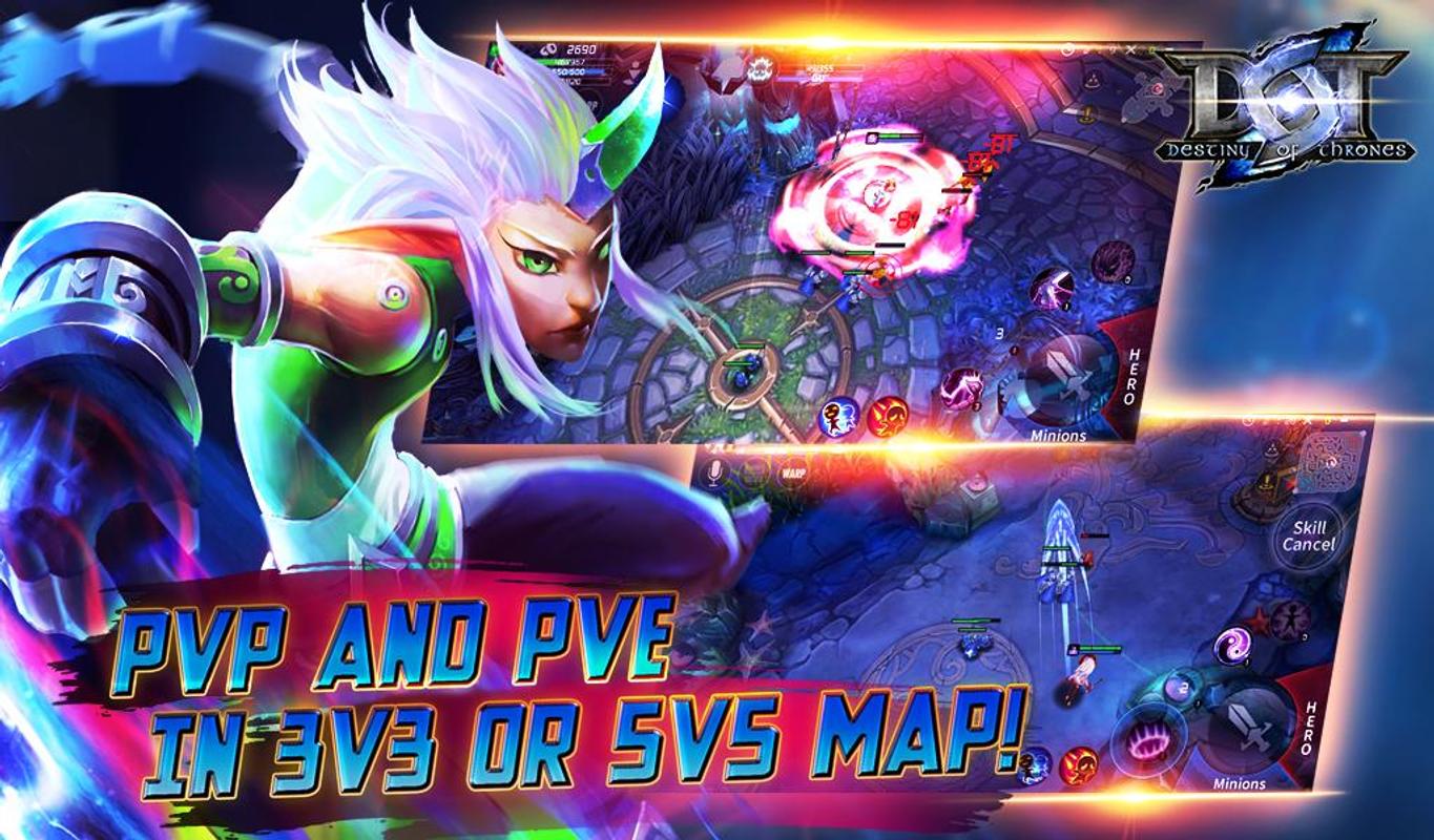 Destiny of Thrones - 5v5 MOBA APK Download - Free Strategy ...