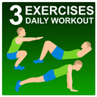 3 Exercises - Daily Workout icône