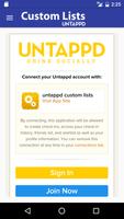 Custom List powered by UNTAPPD Affiche