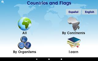 Countries and Flags پوسٹر