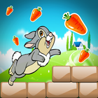 Surprise rabbit running rush-icoon