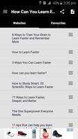 How can you learn faster? screenshot 1