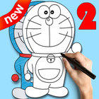 How to draw doraemon 2 icon