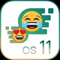 OS11 Emoji Keyboard for Phone 8 স্ক্রিনশট 1
