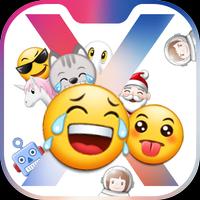 iPhone X Emoji Keyboard скриншот 1